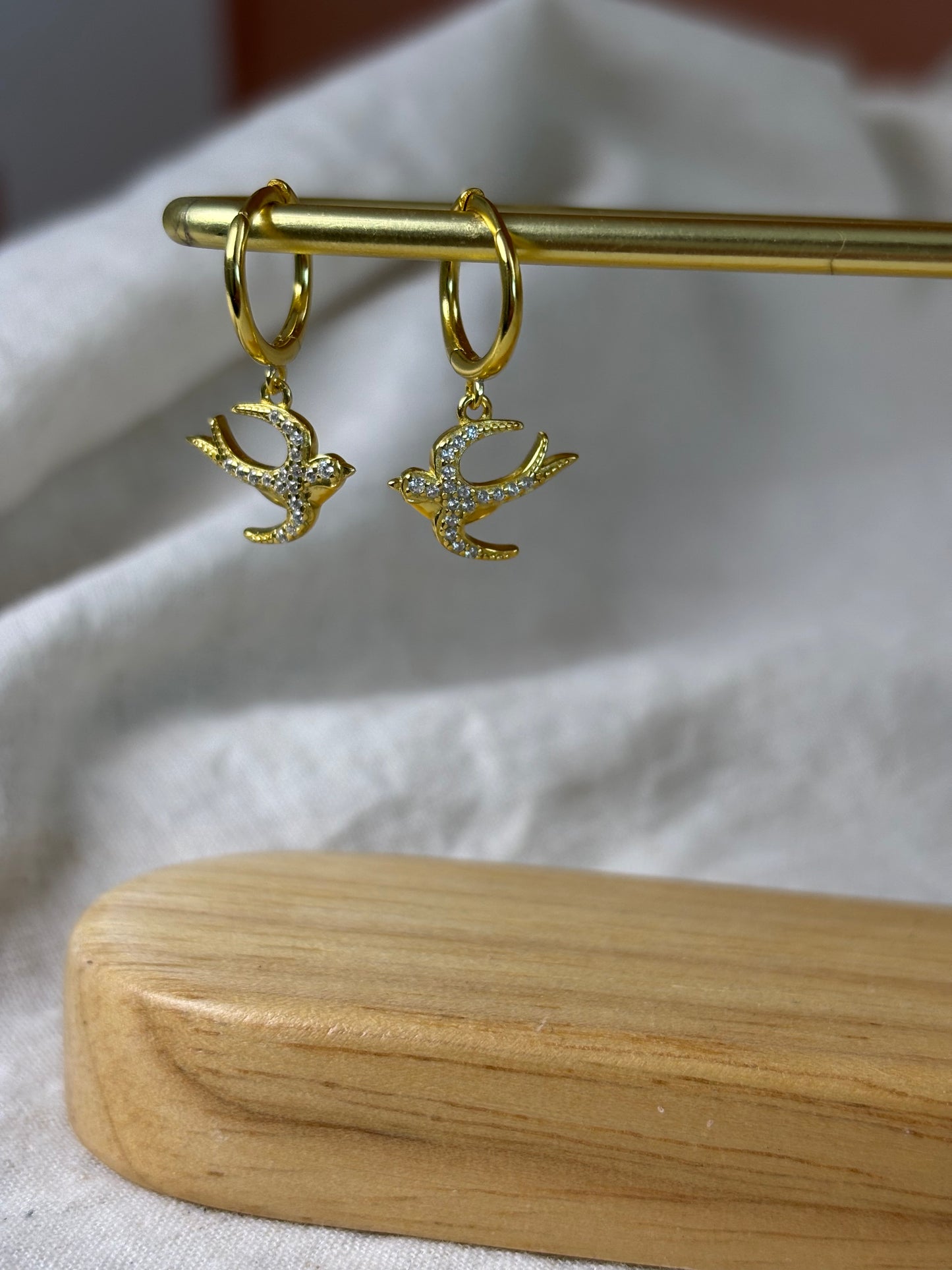 Avela Oorbellen – 925 Zilver met 18K Goud Verguld