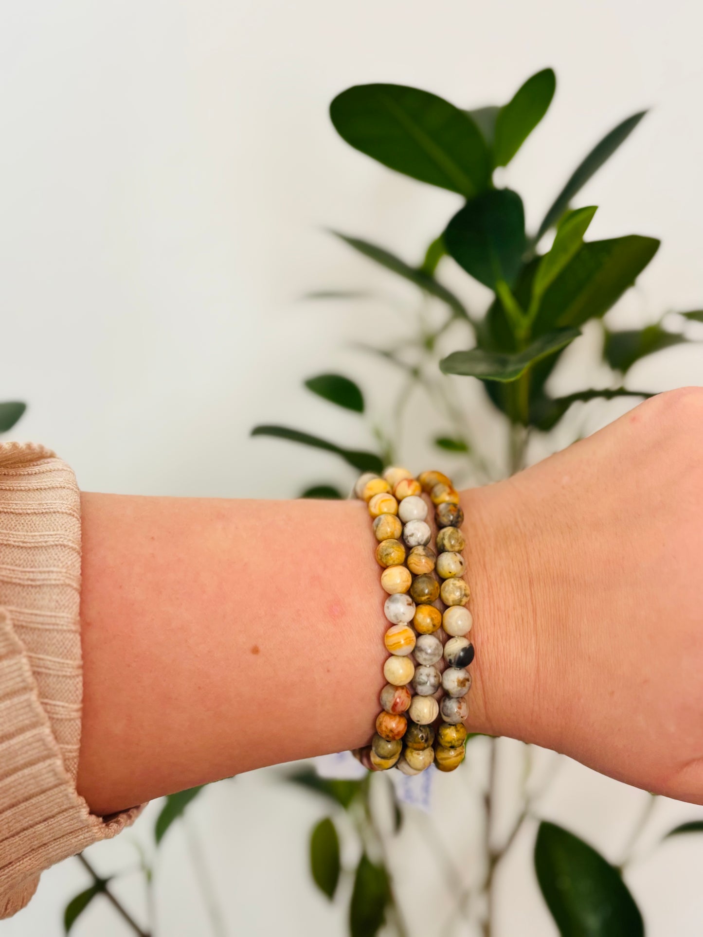 Crazy Agaat Armband 6mm - Positieve Energie & Bescherming | Bestel Nu