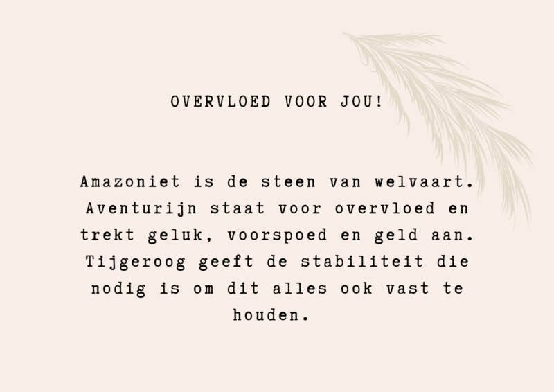 Edelstenen Affirmatie Armbandje - Overvloed voor jou!