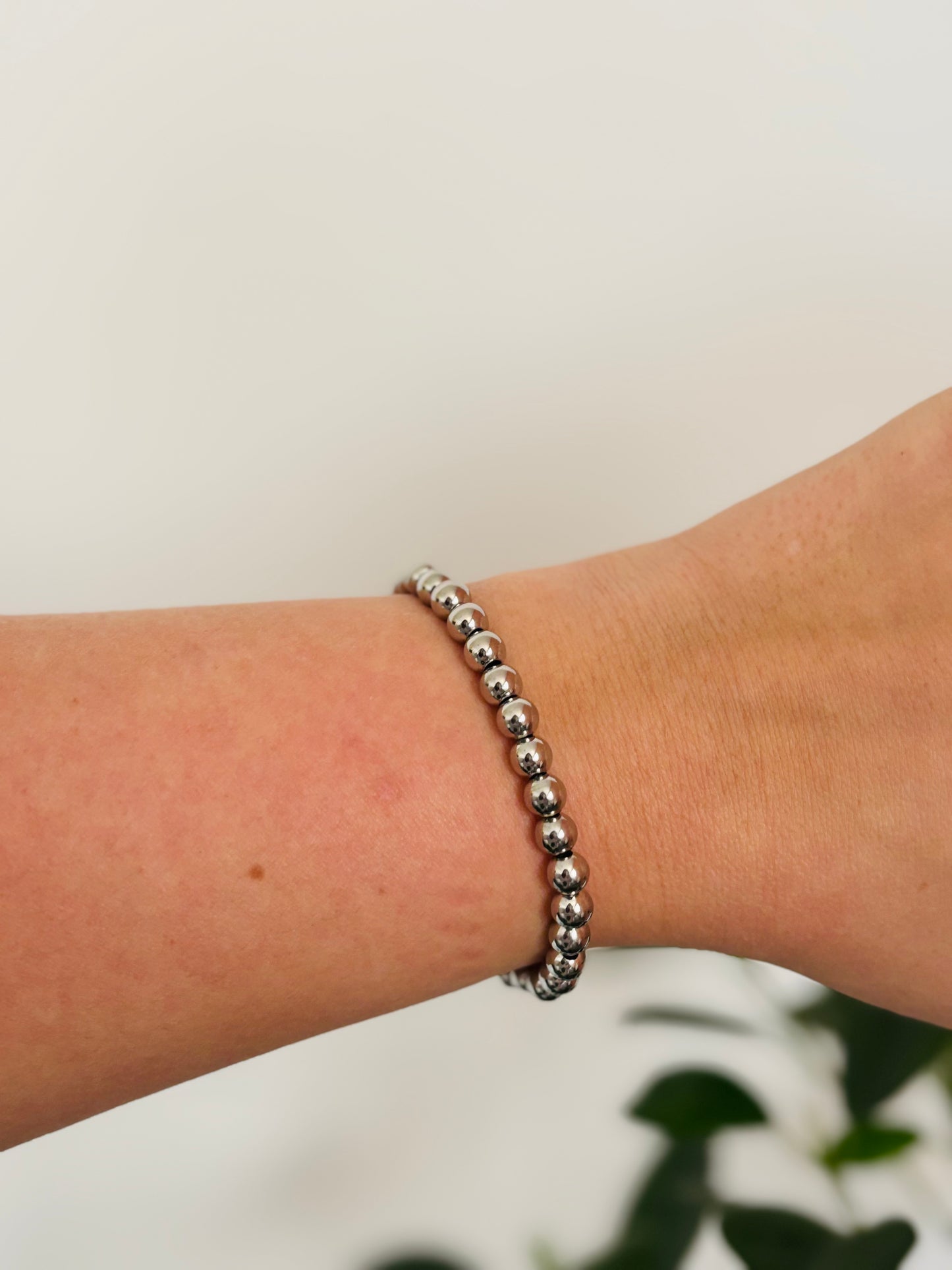 RVS Beads Armband 6 mm • Tijdloos & Stijlvol