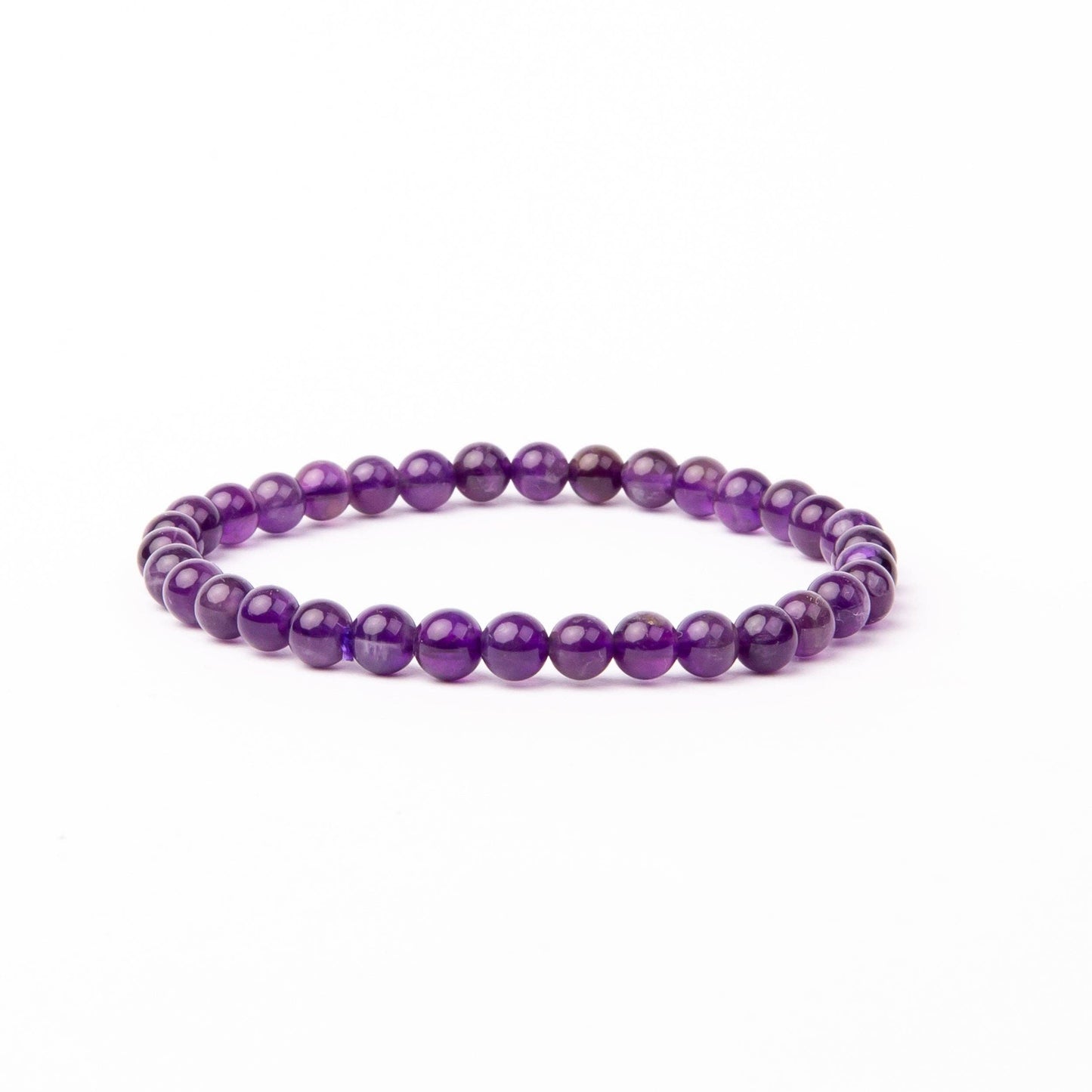 Armband met amethist edelsteen | 6 mm