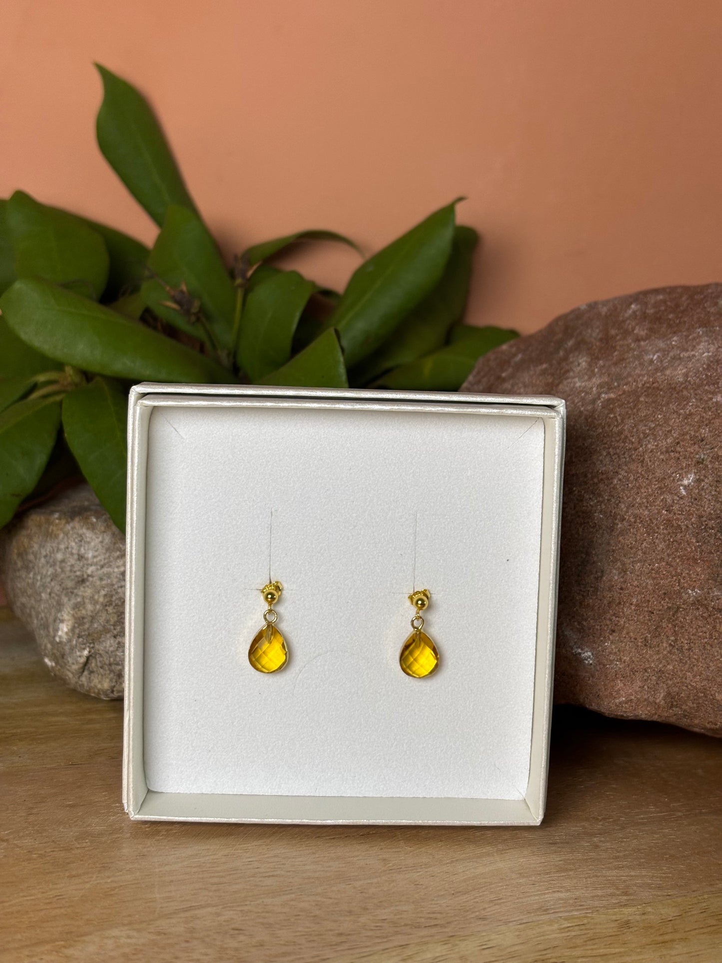 925 zilveren Elandra Citrien Hanger Studs