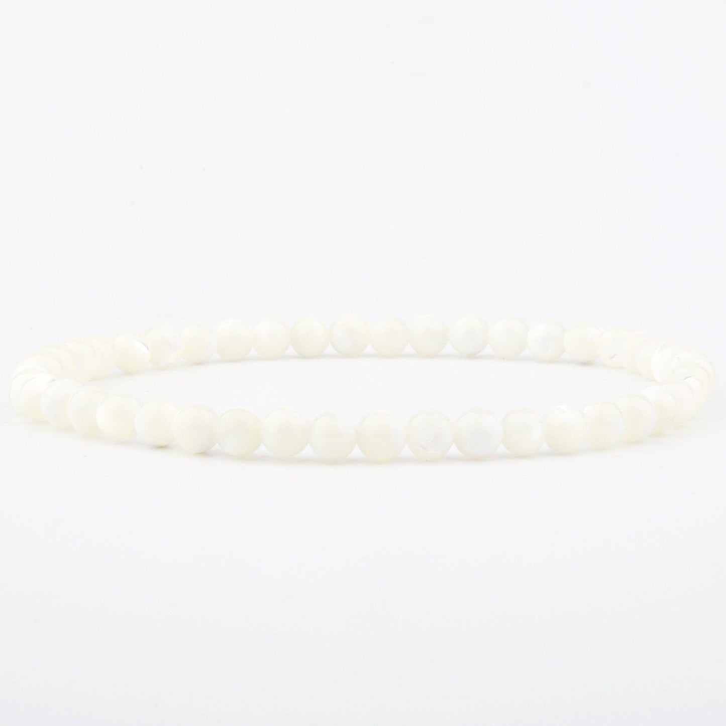 Armband met schelpsteen 4 mm