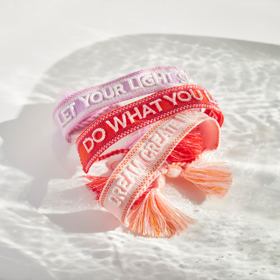 Doe waar je van houdt statement armband