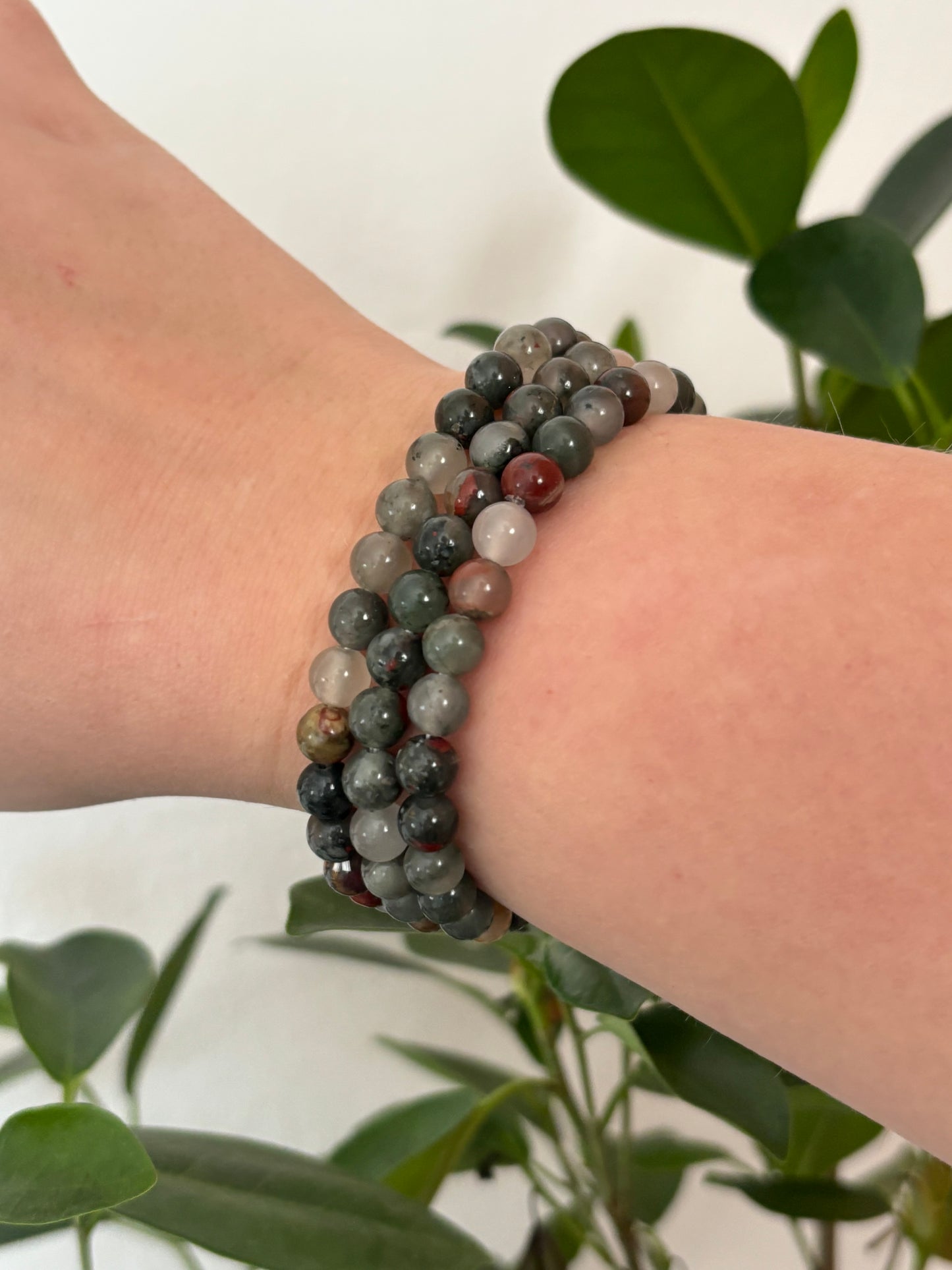 Indiase Agaat Armband 6mm - Natuurlijke Edelsteen | Bestel Nu