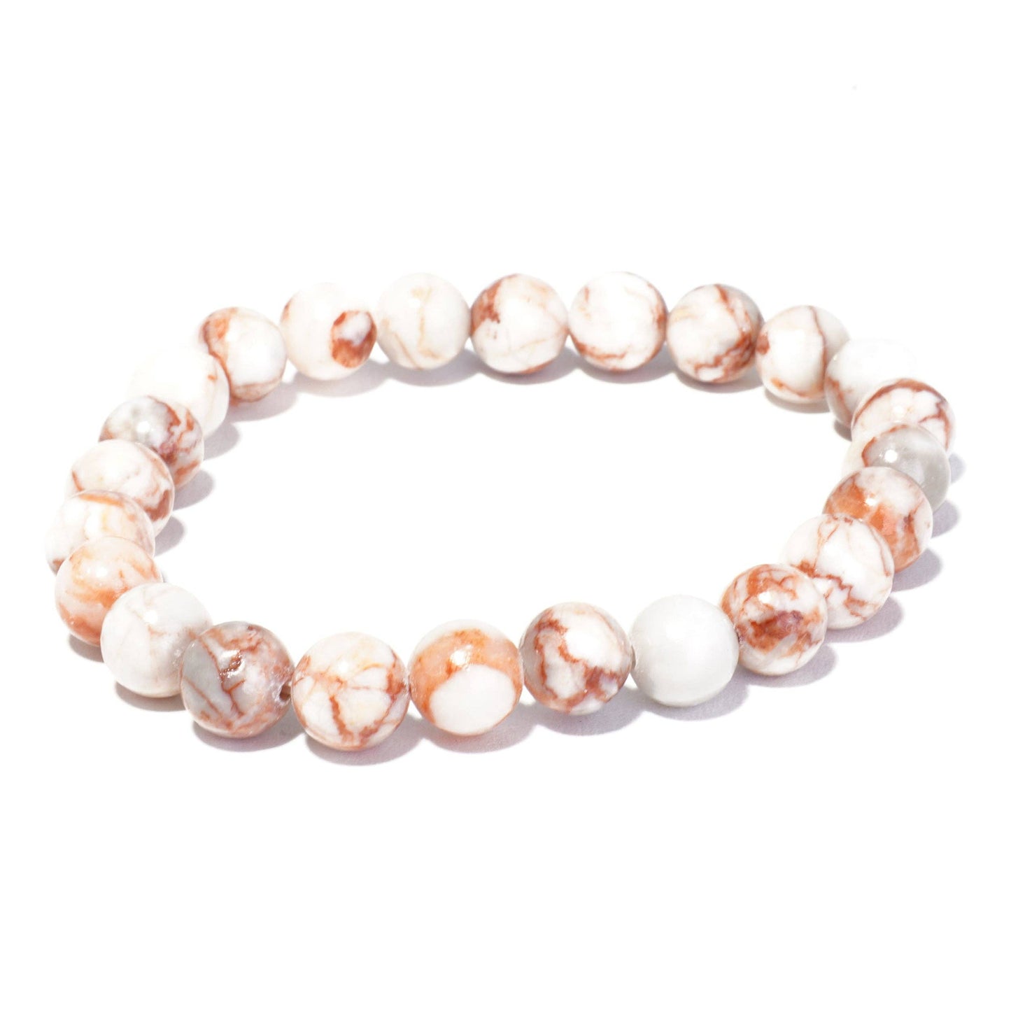 Rode armband met jaspis van Picasso| 6 mm