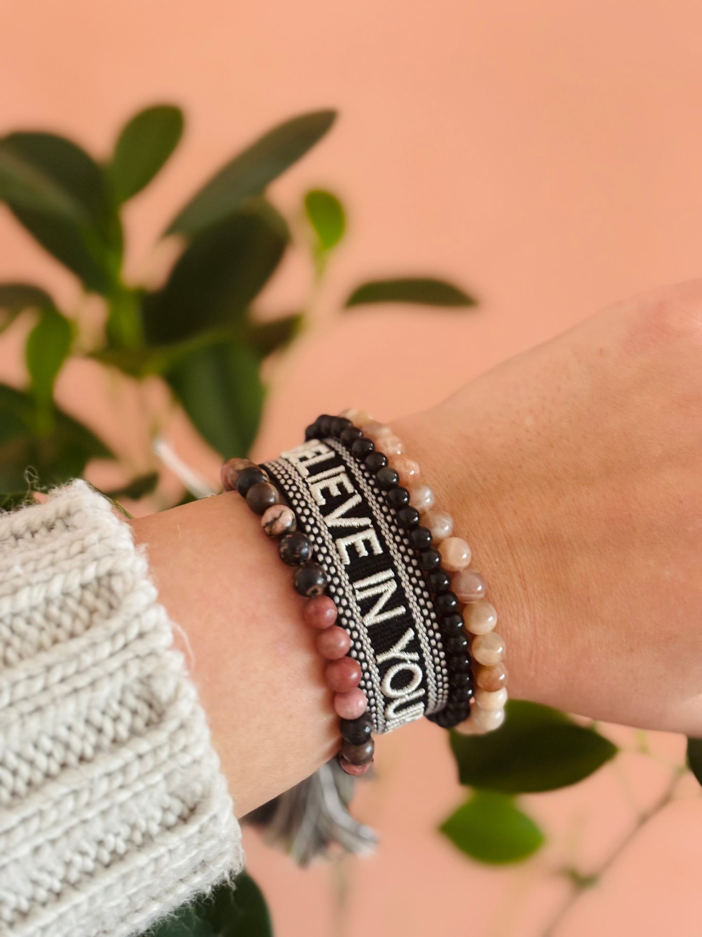 Believe in yourself armbanden set