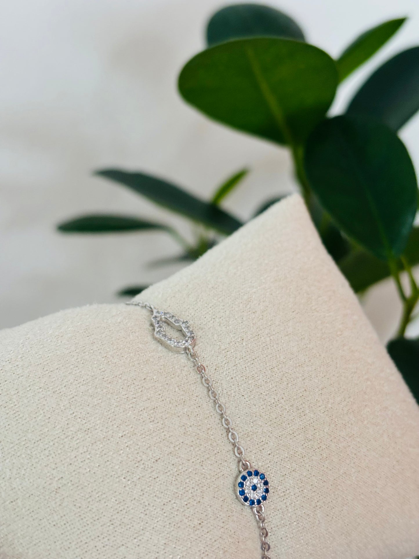 ESMA Armband – 925 Sterling Zilver | Boze Oog & Hamsa Bescherming