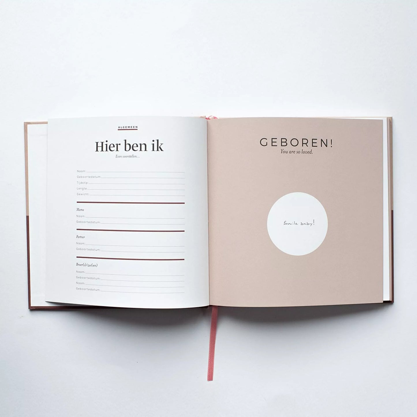 Origineel invulboek baby mijlpalen