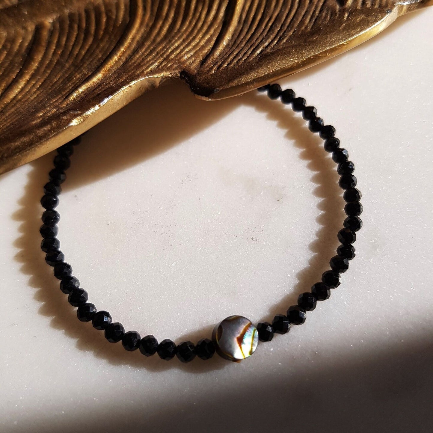 Armband Gina | Spinel en Abalone