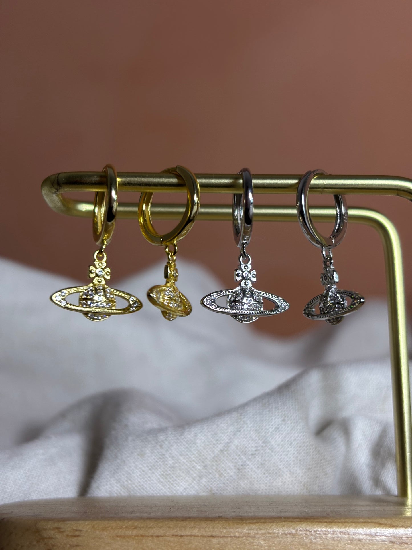 De Zuhal Oorbellen | 925 zilver