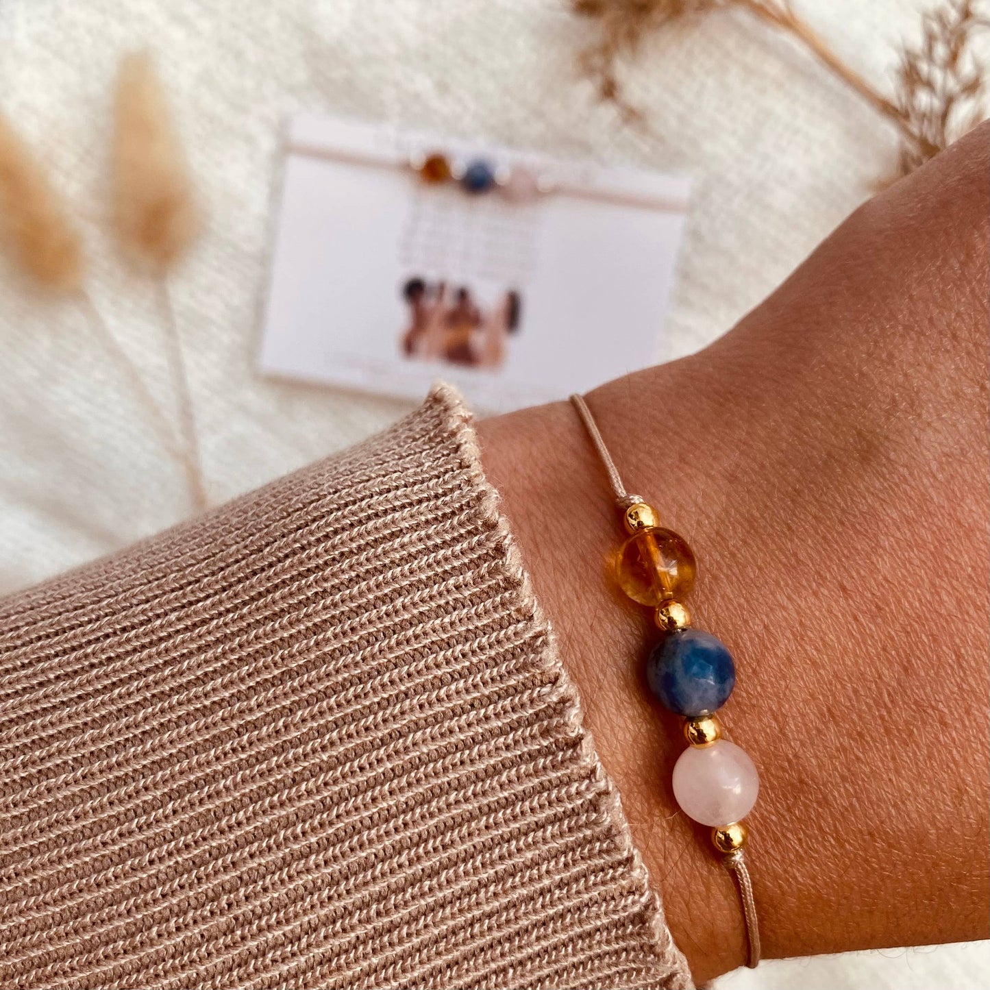 Edelstenen Affirmatie Armbandje - I'm perfect