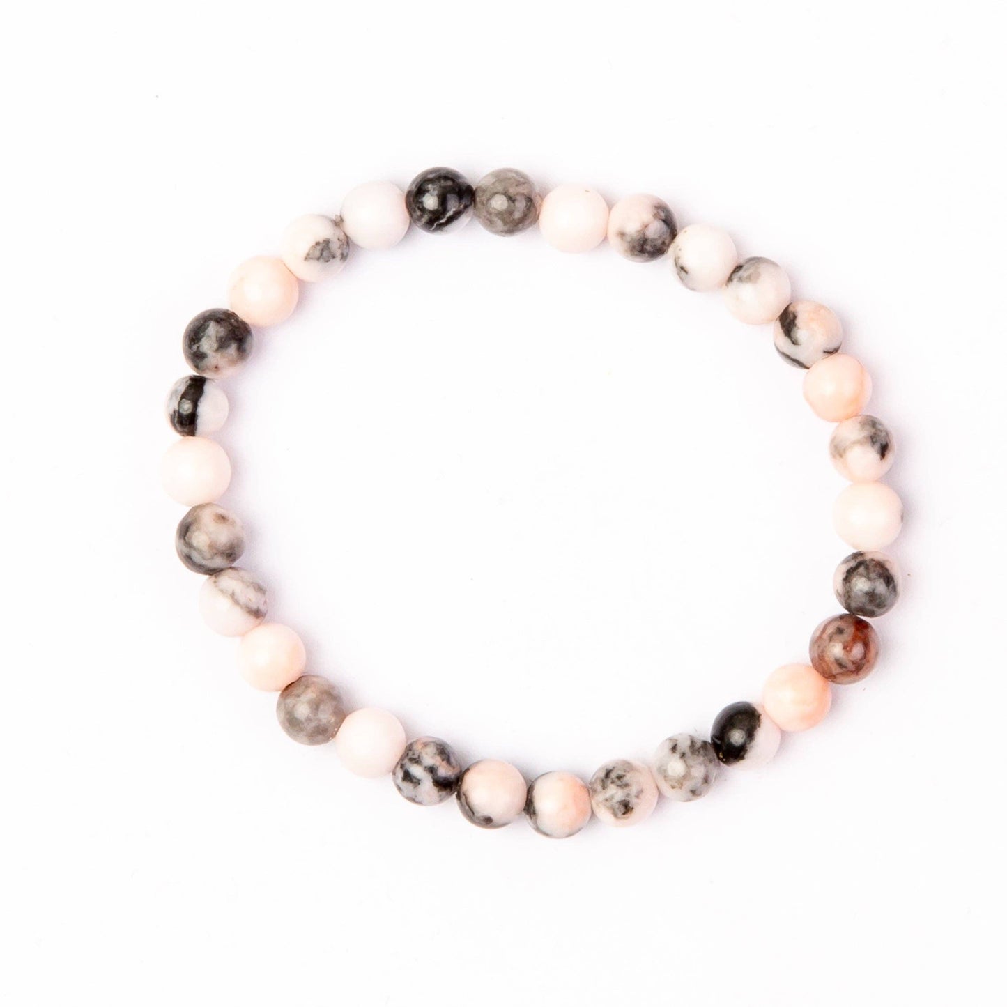 Jaspis roze edelsteen armband | 6 mm