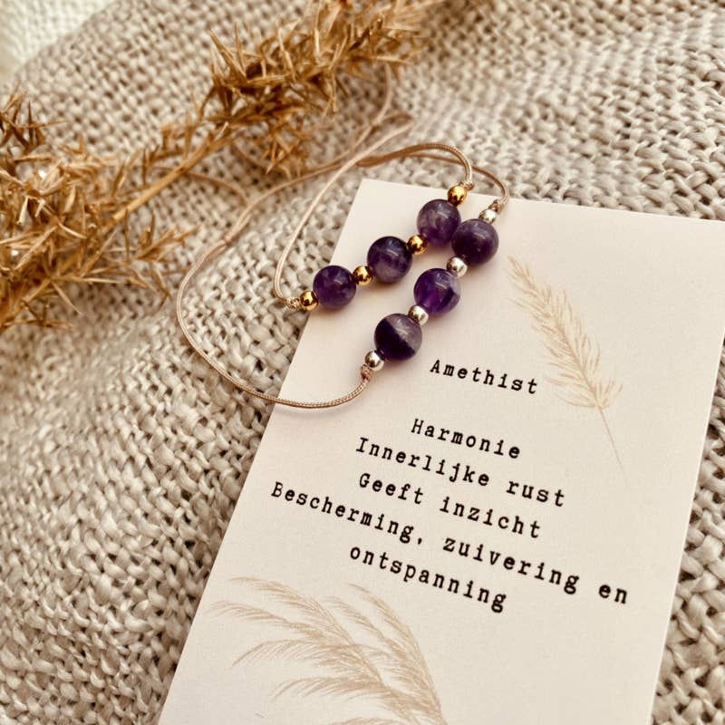 Edelstenen Armbandje - Amethist