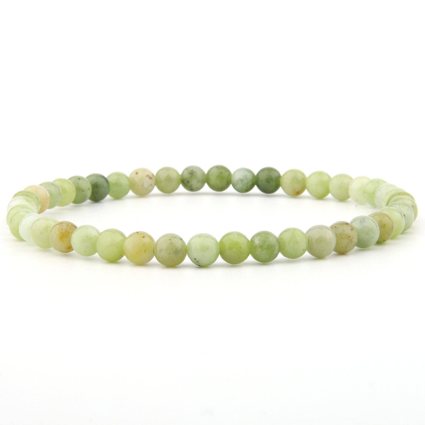 Lichtgroene jade armband | 4 mm