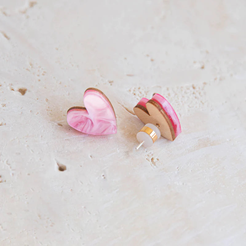 I Heart You | ROZE | Knopjes oorbellen