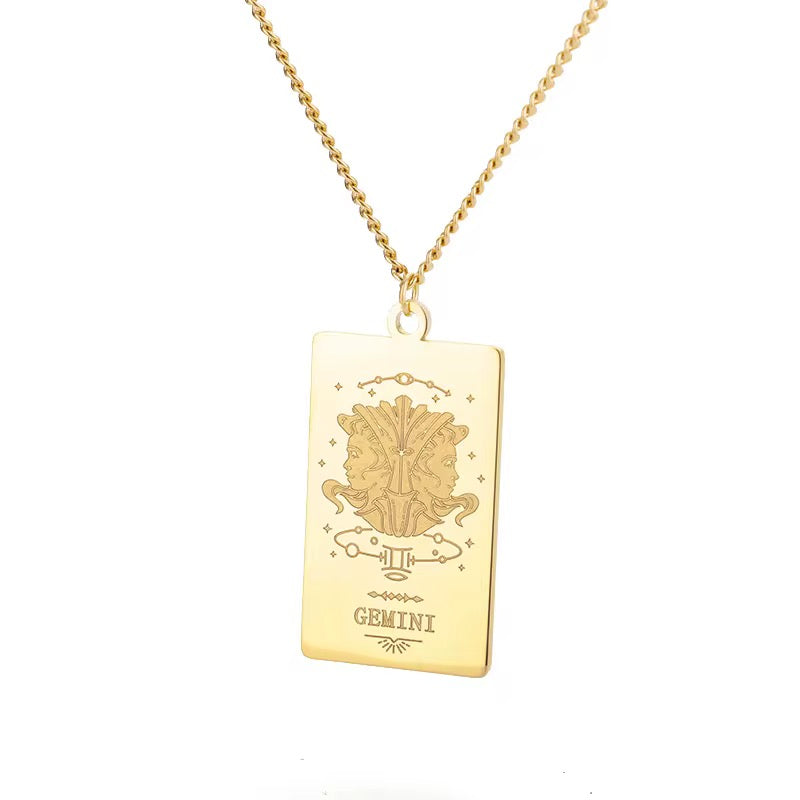 Sterrenbeeld ketting goud