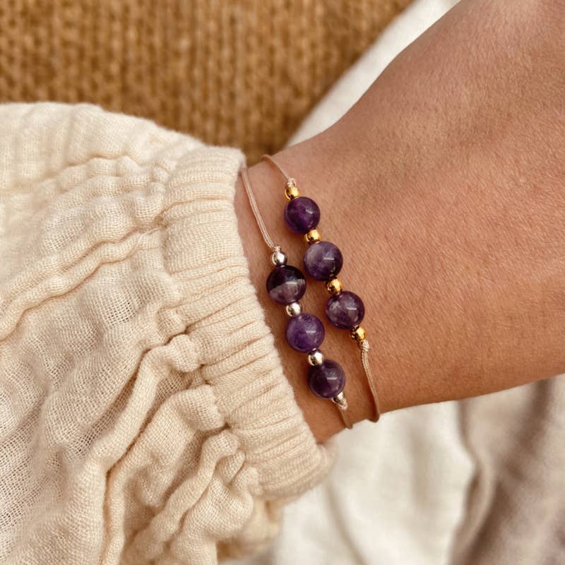 Edelstenen Armbandje - Amethist