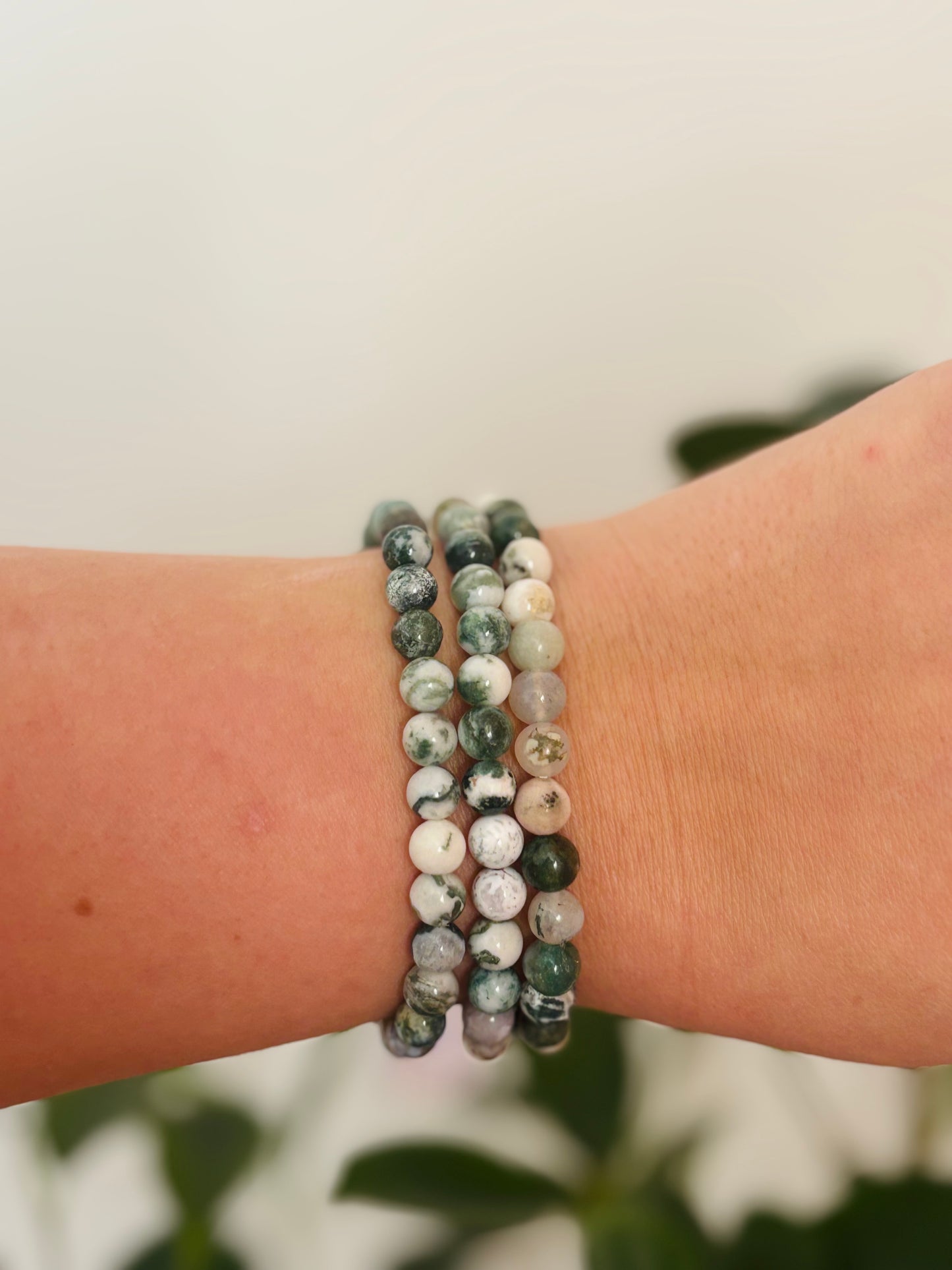 Boomagaat Armband 6mm - Natuurlijke Edelsteen | Bestel Nu