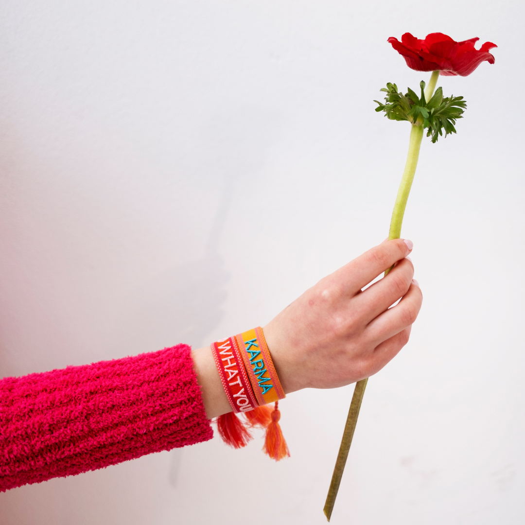Doe waar je van houdt statement armband