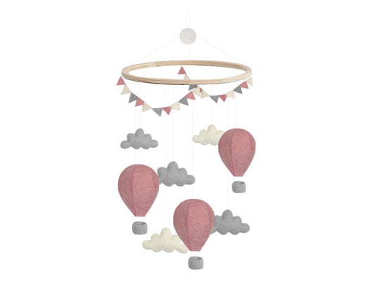 Mobiel, Luchtballonnen, Roze