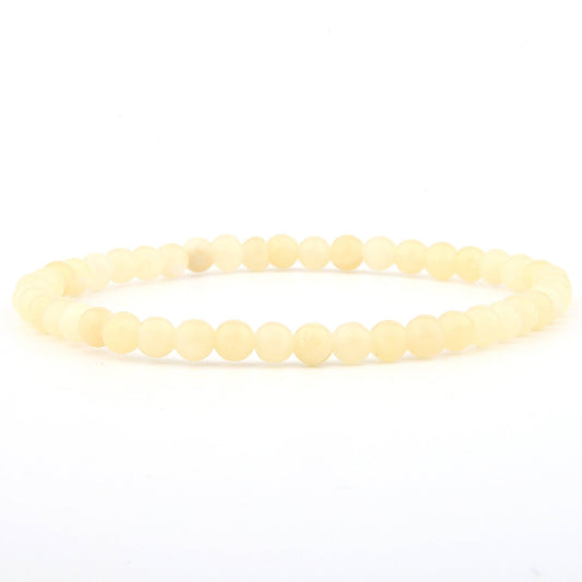 Armband van gele jade 4 mm