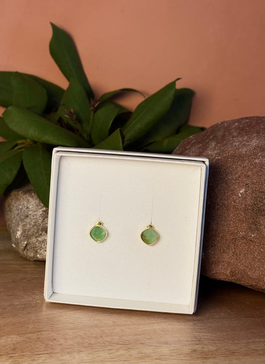925 zilveren Kaela Studs | Jade
