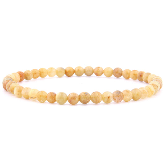 Gouden rutielkwarts armband 4 mm