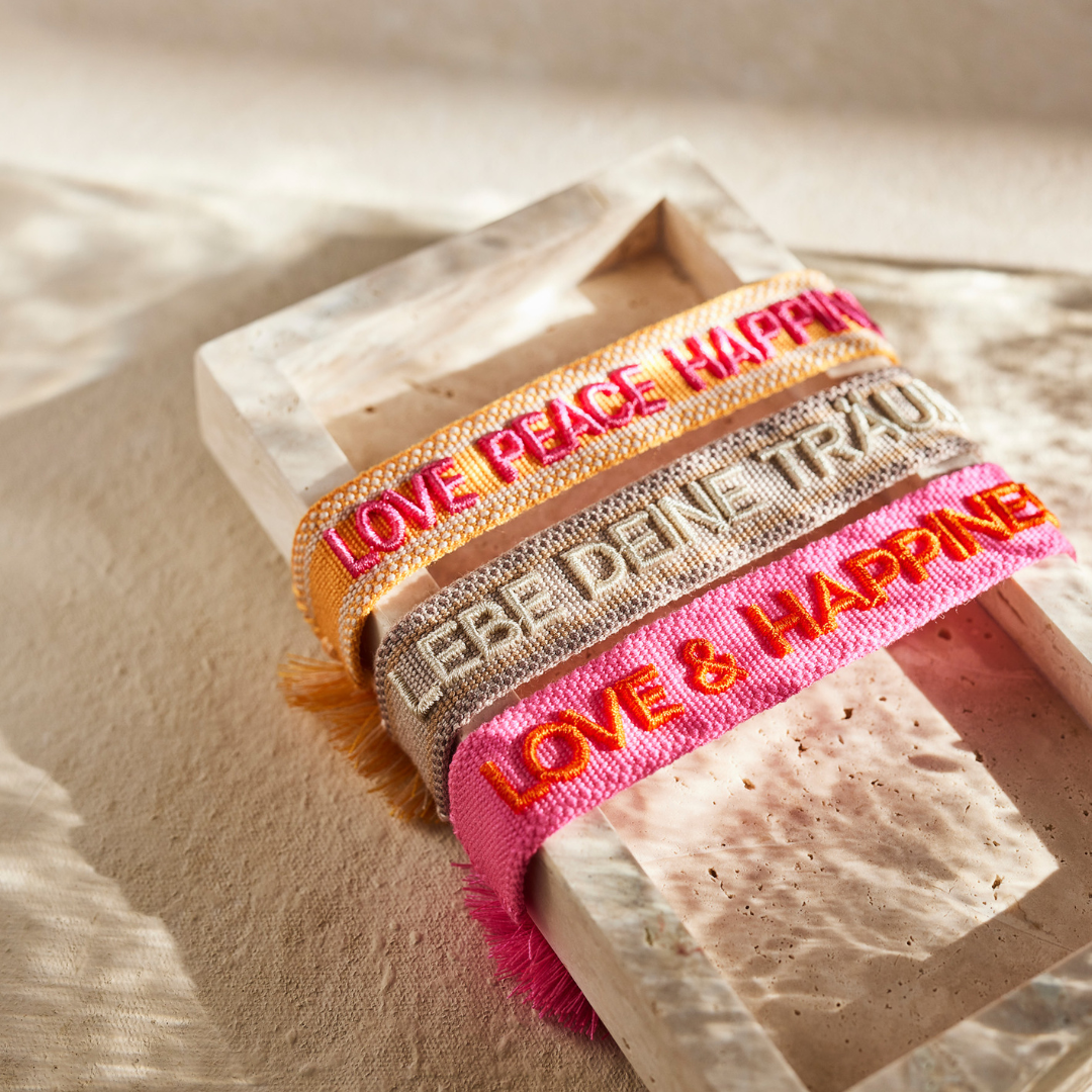Love & Happiness statement-armband