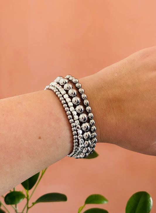 Zilveren armbanden set