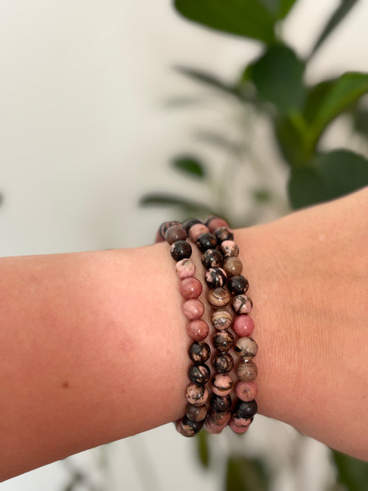 Rhodochrosiet Armband 6mm - Natuurlijke Edelsteen | Bestel Nu