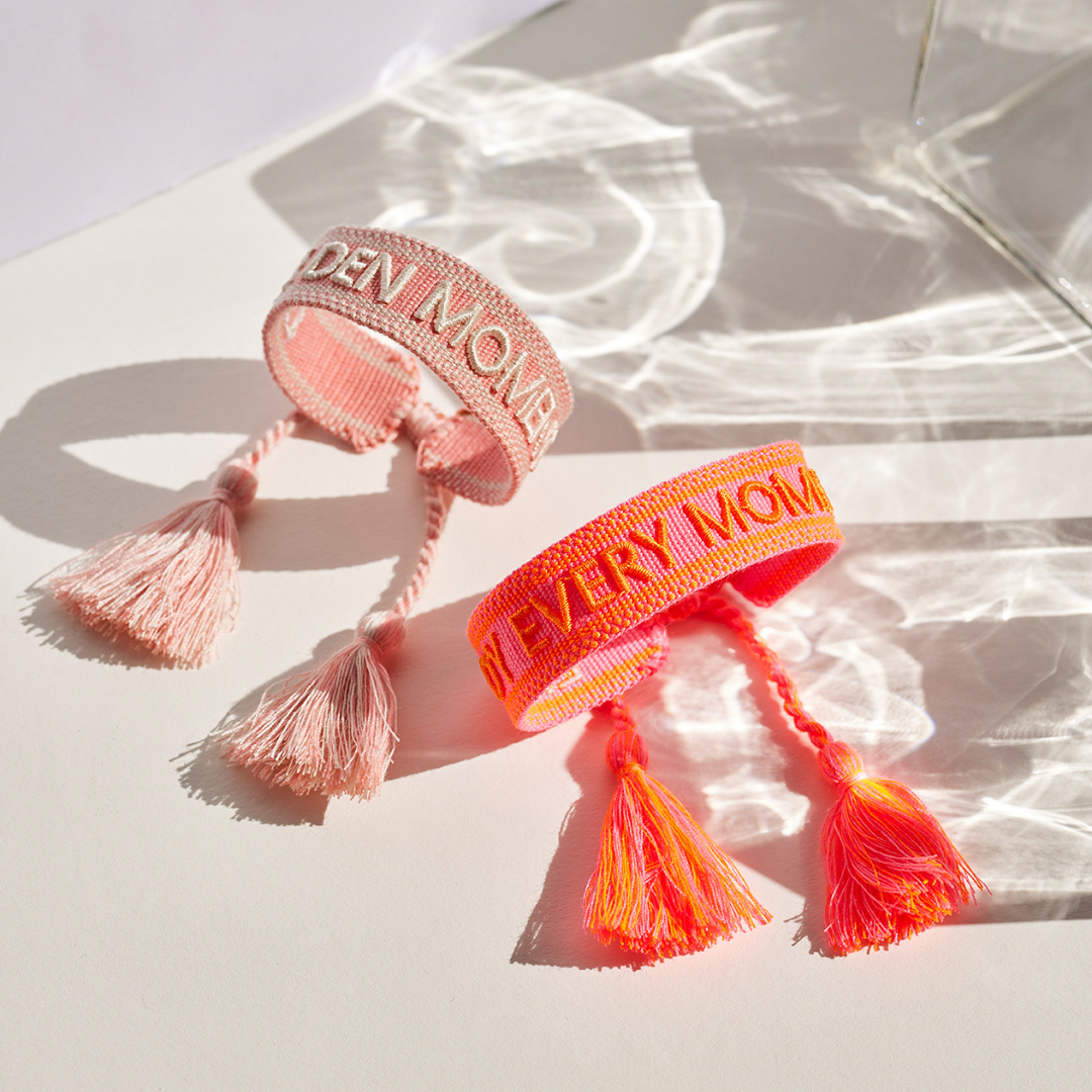 Geniet van elk moment statement armband
