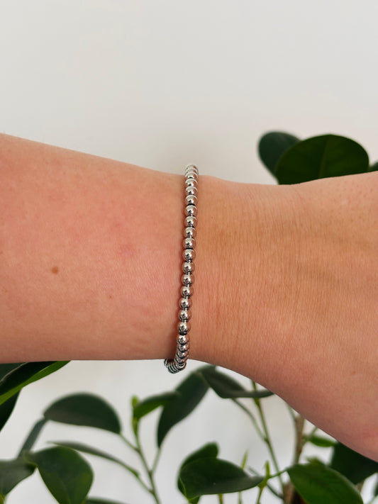 RVS Steel Beads Armband 4 mm • Subtiel & Stijlvol