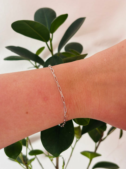 Zeynep Armband – 18K Verguld Sterling Zilver | Paperclip Armband