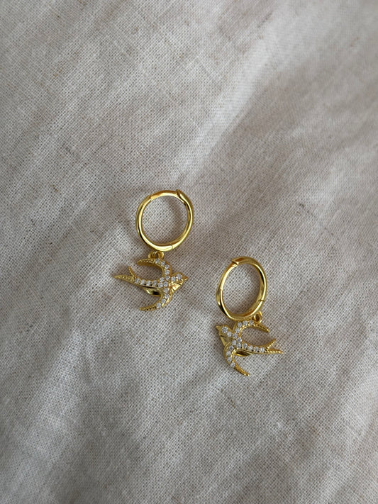 Avela Oorbellen – 925 Zilver met 18K Goud Verguld