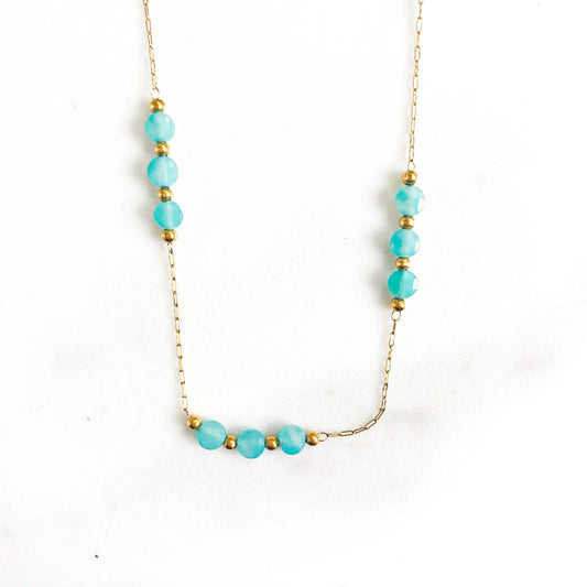 Amazoniet turquoise ketting