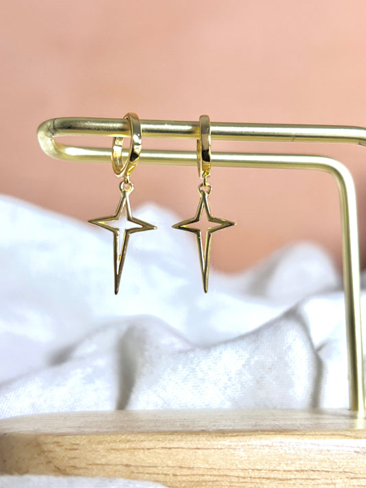 Nova oorbellen | 925 zilver met 18K verguld