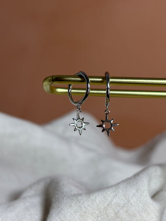 Aria oorbellen | 925 zilver met Rhodium
