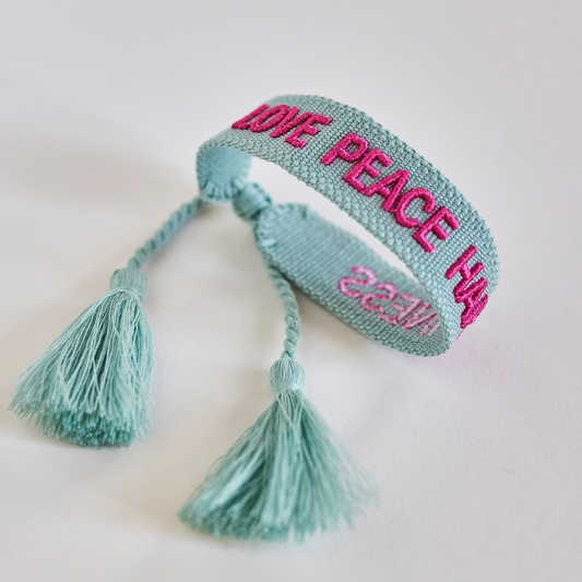 Love Peace Happiness | Manifestatie armbandje