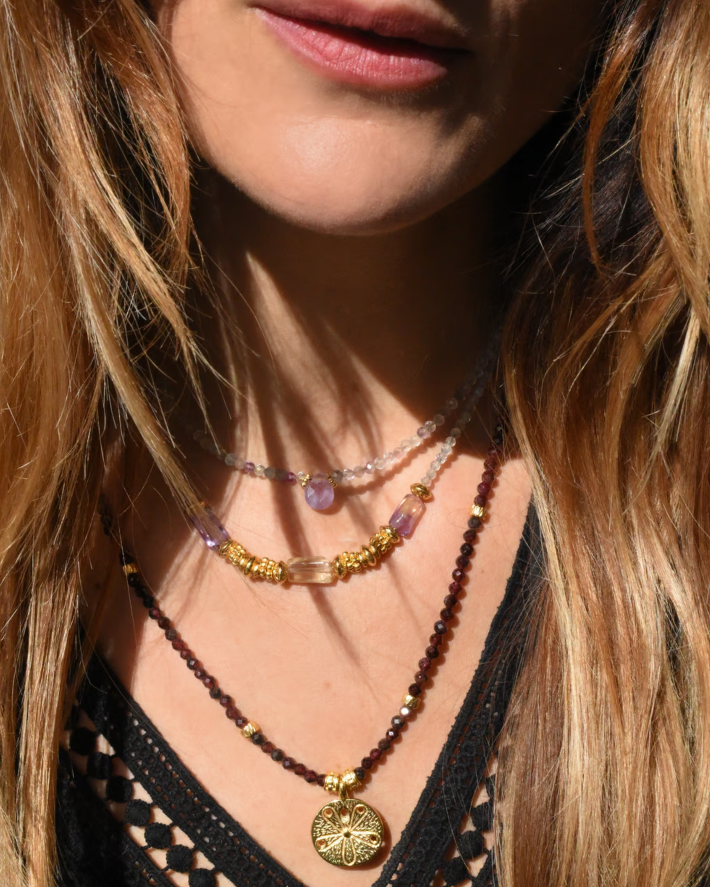 GILIANA KETTING | FLUORIET EN AMETHIST