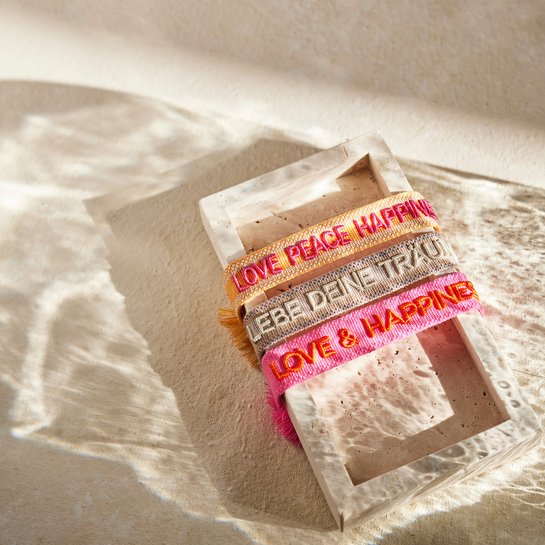 Love & Happiness statement-armband