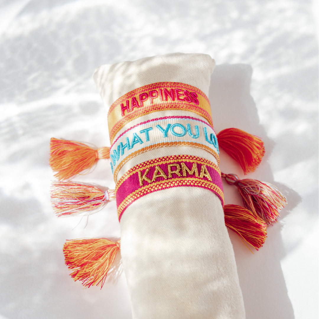 Karma statement armband