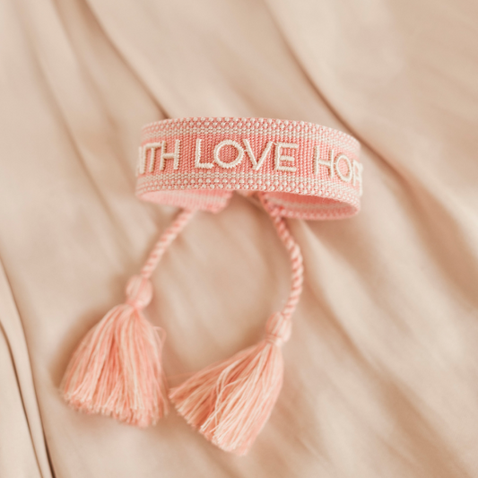 Faith Love Hope | Manifetatie armbandje