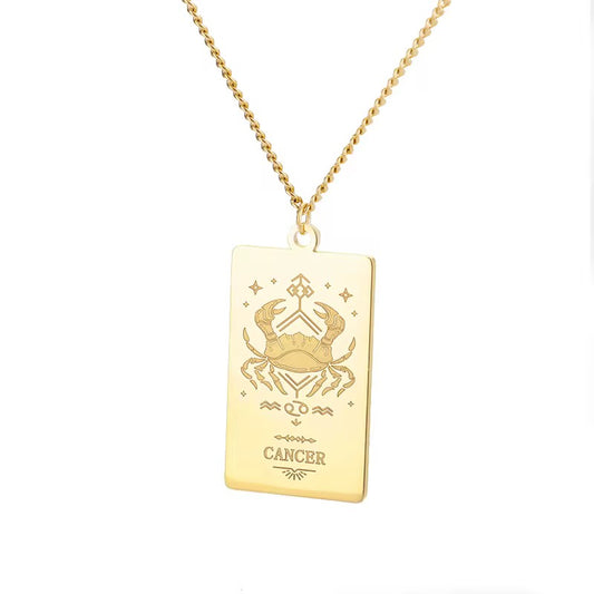 Kreeft sterrenbeeld ketting goud
